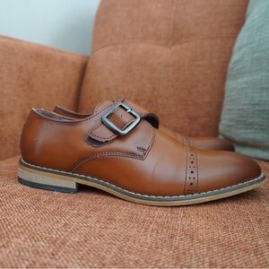 Cognac Brown Stacy Adams Boys Dress Shoes